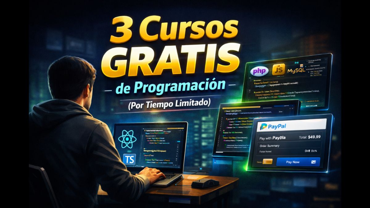 🚀 3 Cursos GRATIS de Programación que Están Ayudando a Crear Proyectos Reales (Solo por Tiempo Limitado)